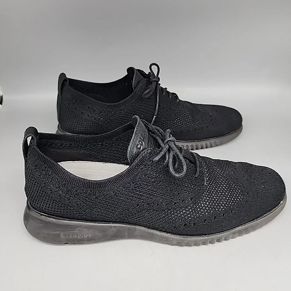 Cole Haan Men's 2.Zerogrand Stitchlite Oxford Shoe Size 10.5M C28527 Black/Black